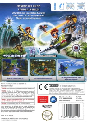MySims - Sky Heroes box cover back